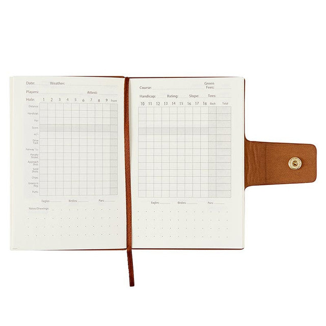 Vegan Leather Golf Log Book