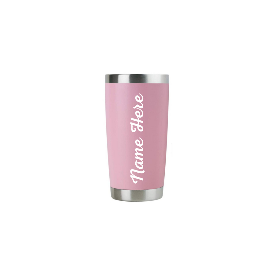 Double Wall Vacuum Insulated Travel Mug, Pink (Stainless Steel)
