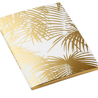 Gold Softcover Journal (Gold Palm Print)