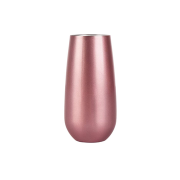 Rose Gold Stemless Double Insulated Wine Flute Tumbler