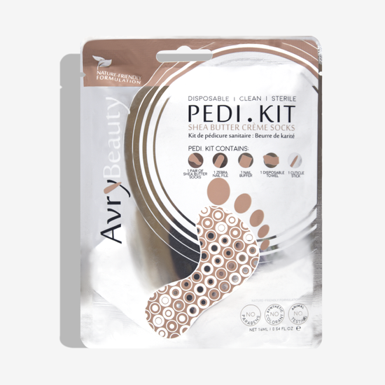 All-In-One Disposable Pedi Kit with Shea Butter Socks – Box of Zeal